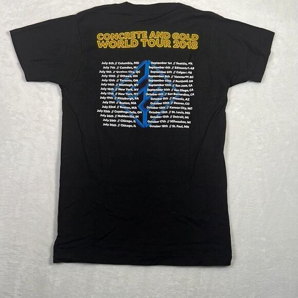 Foo Fighters Concrete and Gold 2018 World Tour Concert Black T Shirt Men XS‎ - Picture 1 of 6